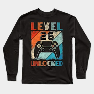 Level 26 Video 26th Birthday Long Sleeve T-Shirt